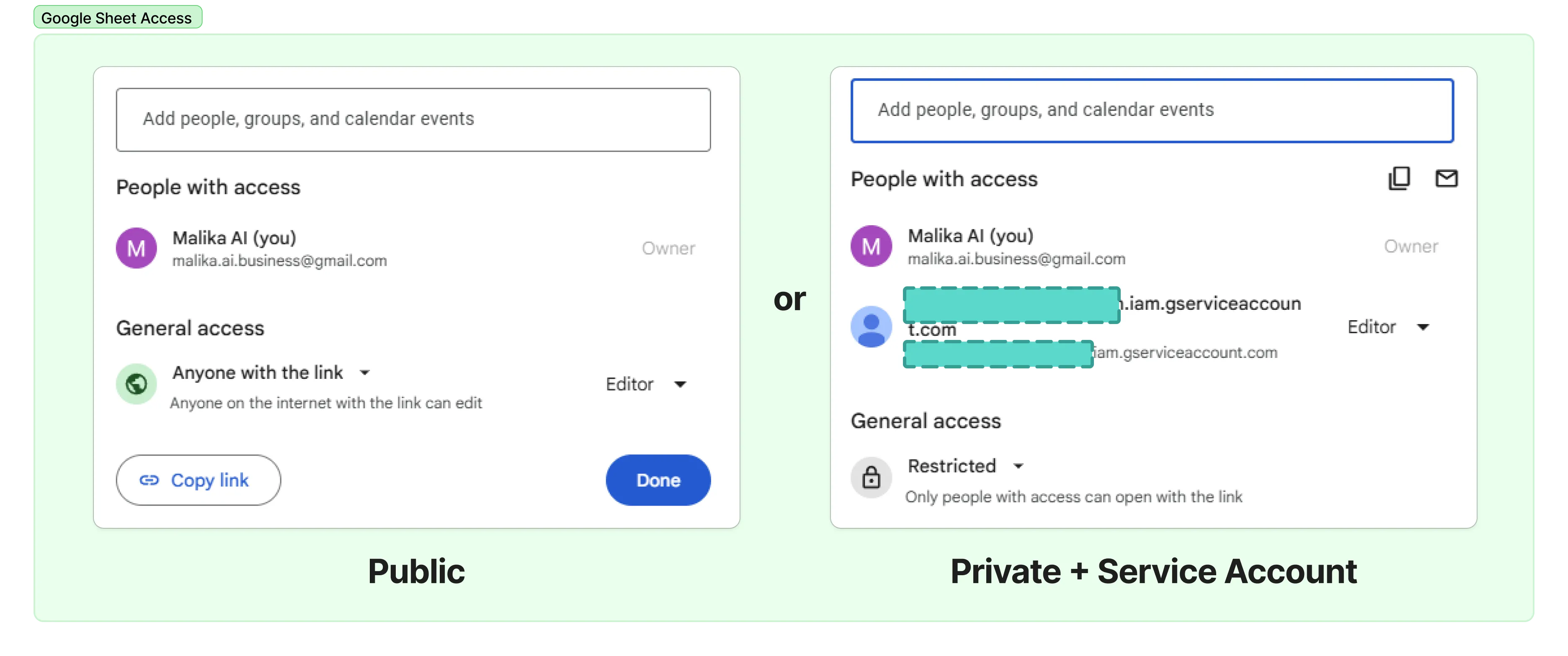 Akses Google Sheet